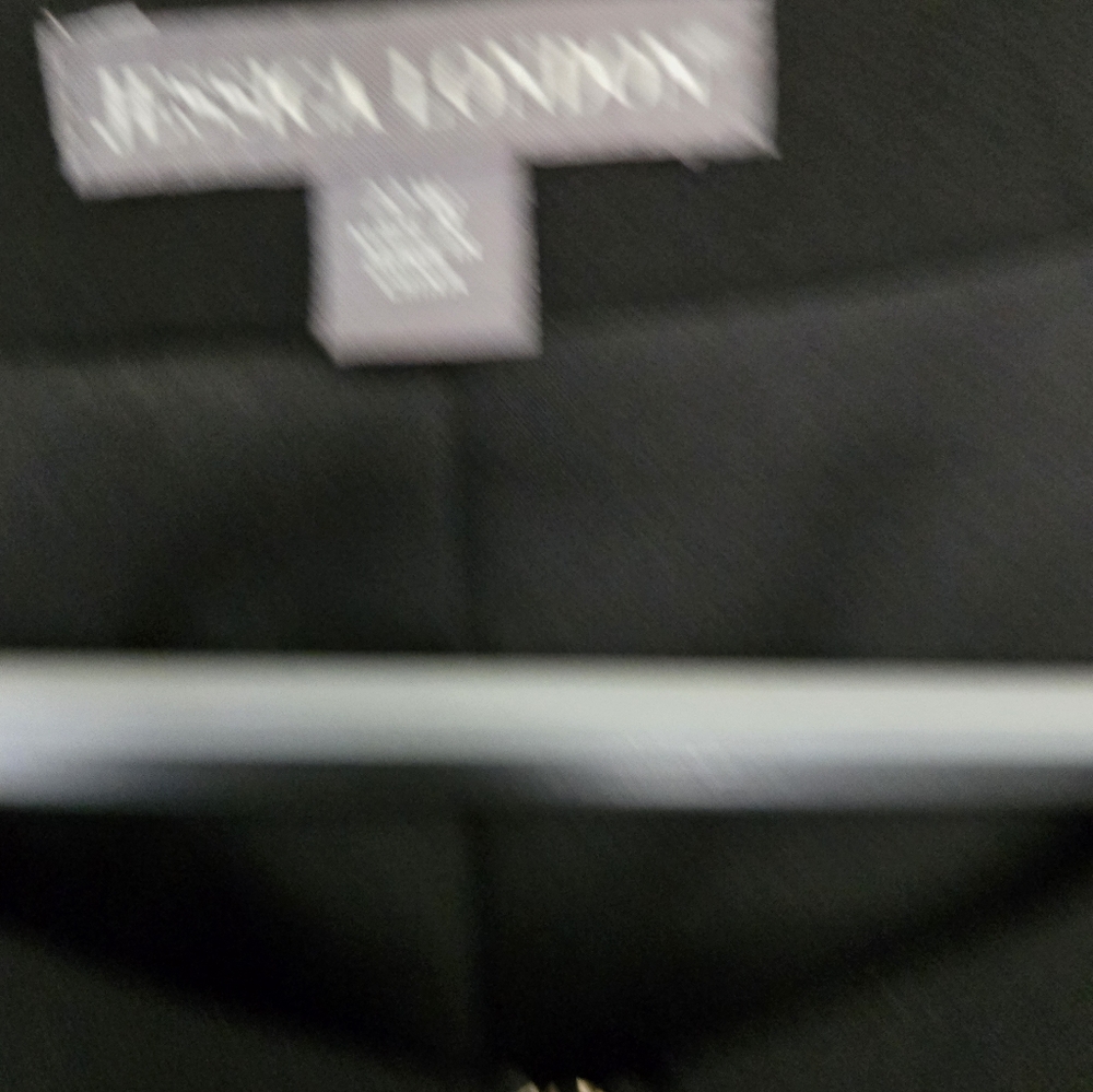 Jessica London Black Ruffle Sleeve Blazer - Picture 2 of 5